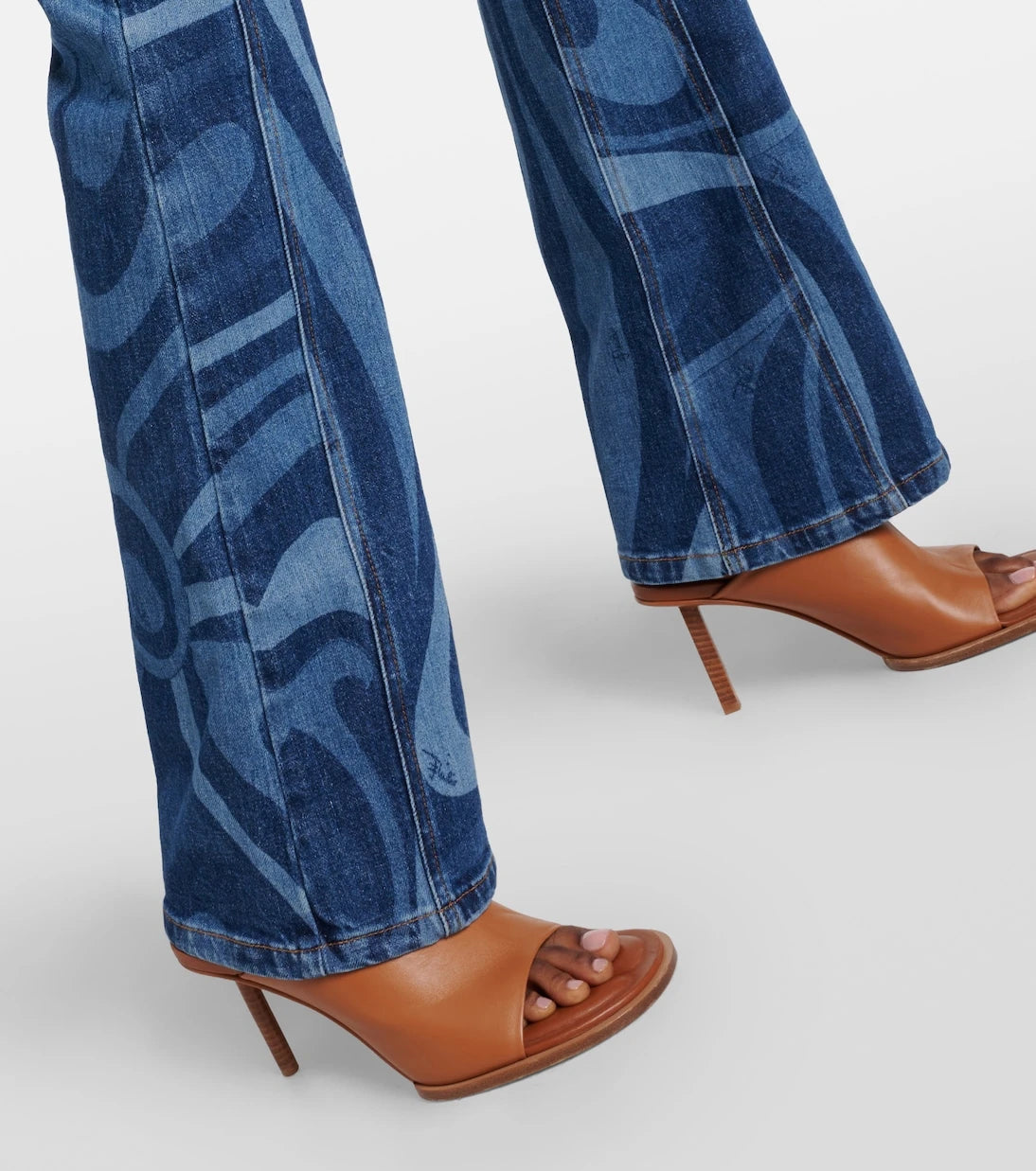 Pucci - Marmo belted denim jumpsuit