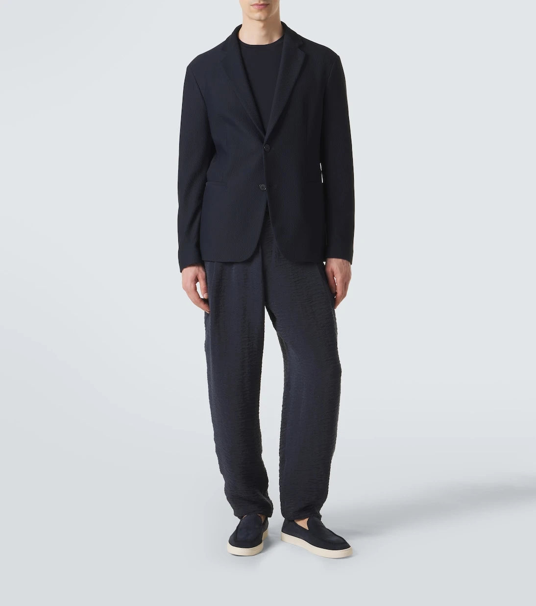 Giorgio Armani - Waffle-knit blazer