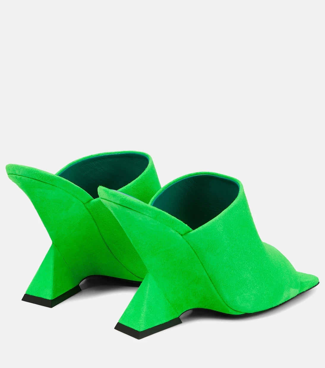 The Attico - Cheope suede wedge mules