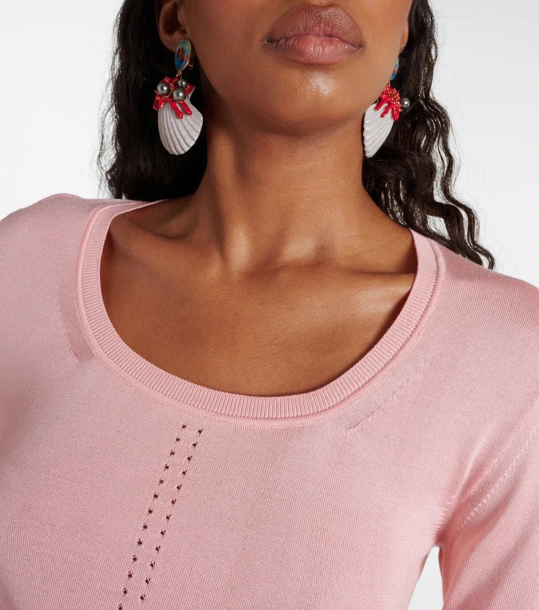 Dolce&Gabbana - Capri pointelle silk sweater