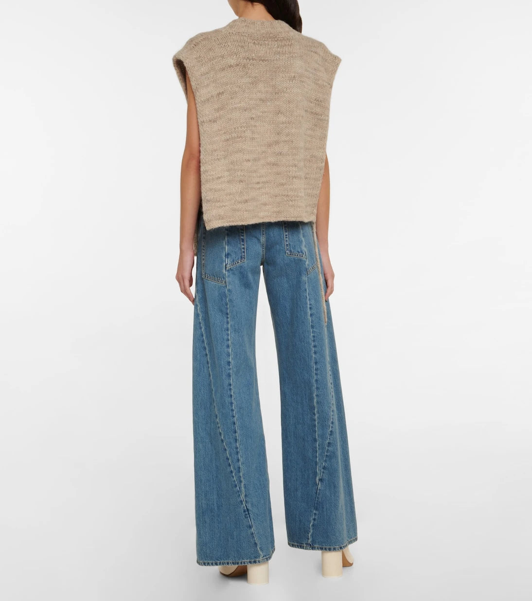Maison Margiela - Alpaca, cotton, and wool sweater vest