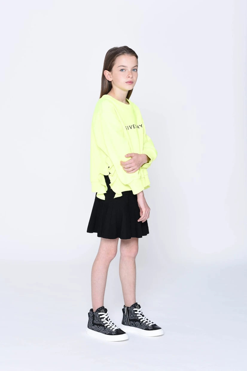 Givenchy Kids - Logolu pamuk karışımı sweatshirt