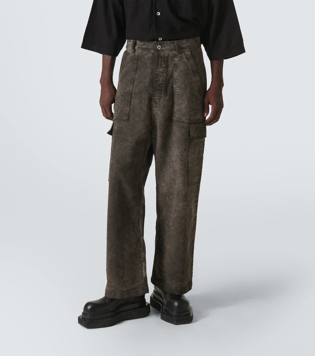 Rick Owens - Denim cargo pants