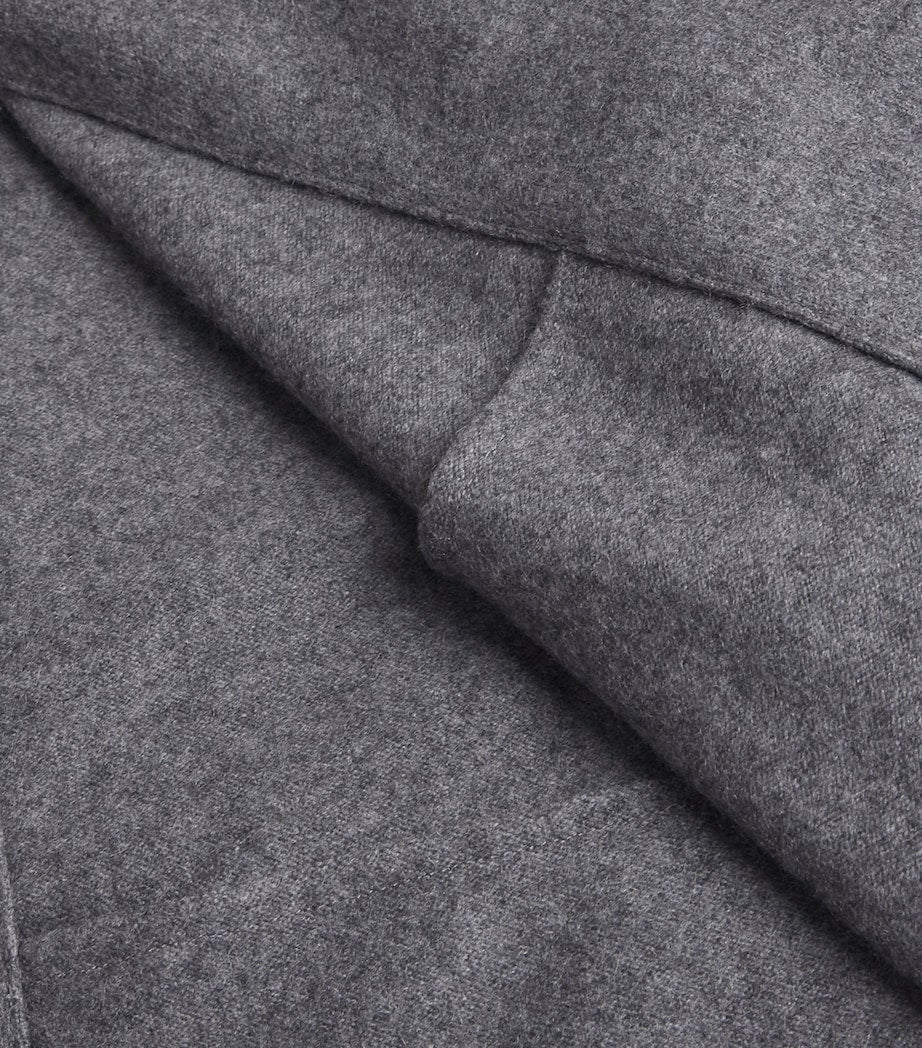 Grey Kid Cashmere Hoodie