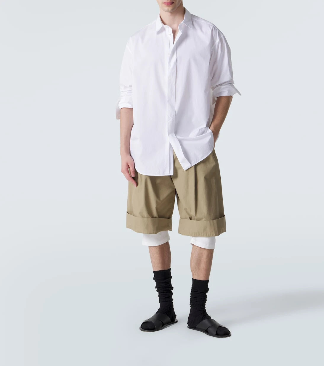 The Row - Satya cotton bermuda shorts