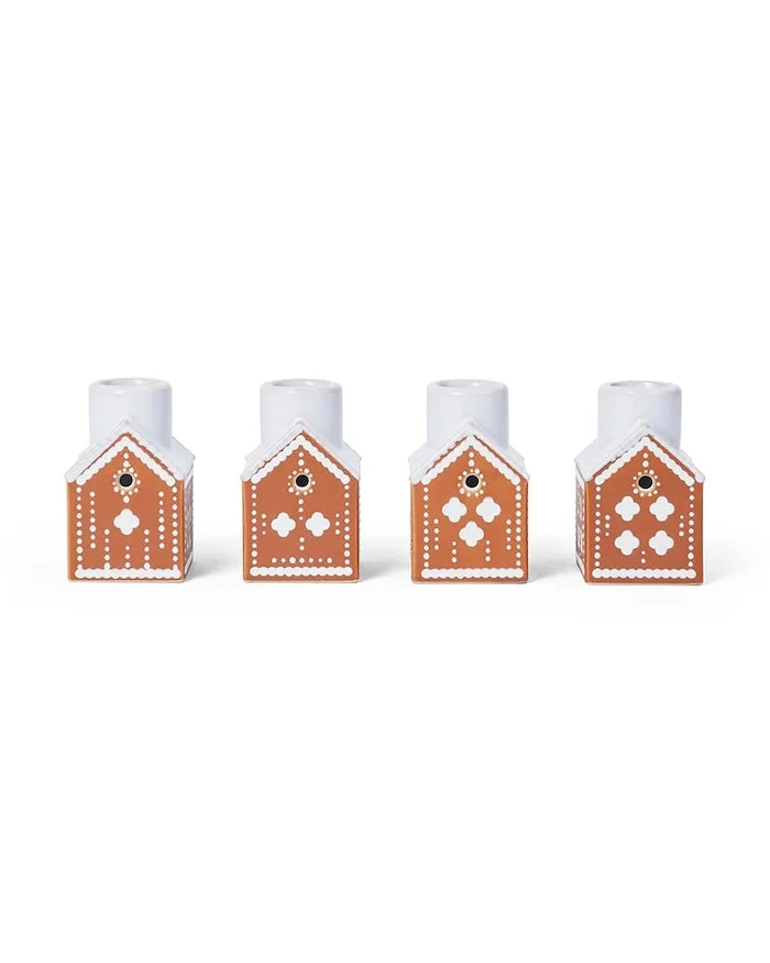 Декоративен свещник Kähler Gingerbread Advent 7,5 x 5 cm (4 броя)