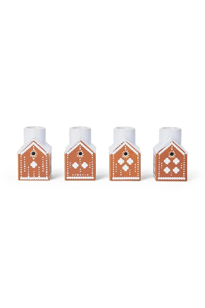 Декоративен свещник Kähler Gingerbread Advent 7,5 x 5 cm (4 броя)