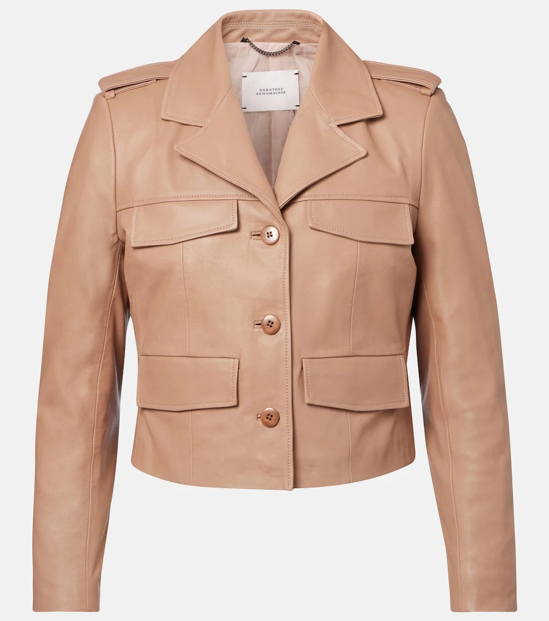Dorothee Schumacher - Sleek Statement cropped leather jacket