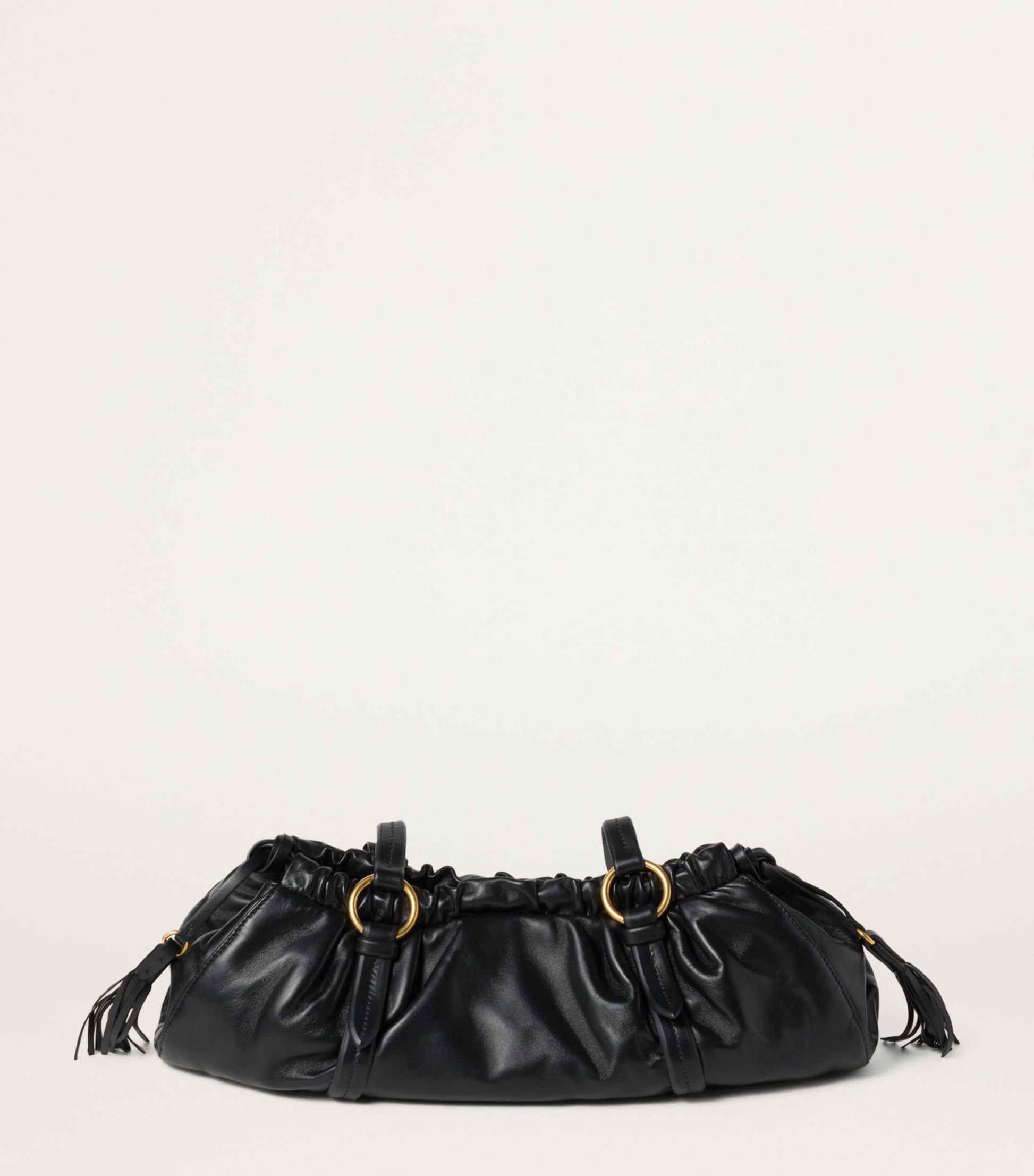Black Leather Joie Shoulder Bag