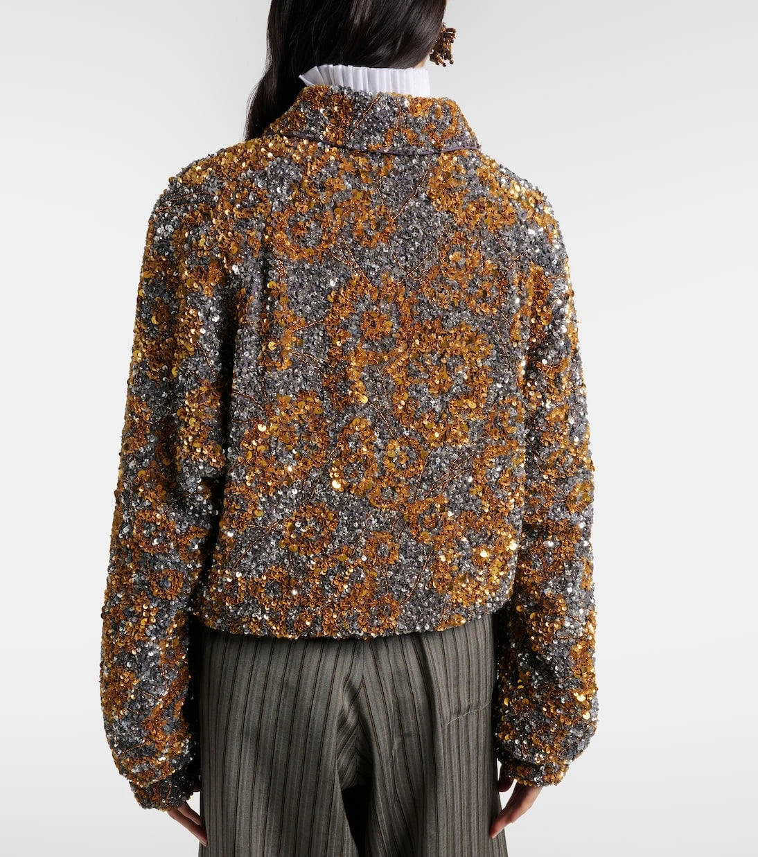 Dries Van Noten - جاكيت بلوزون بترتر