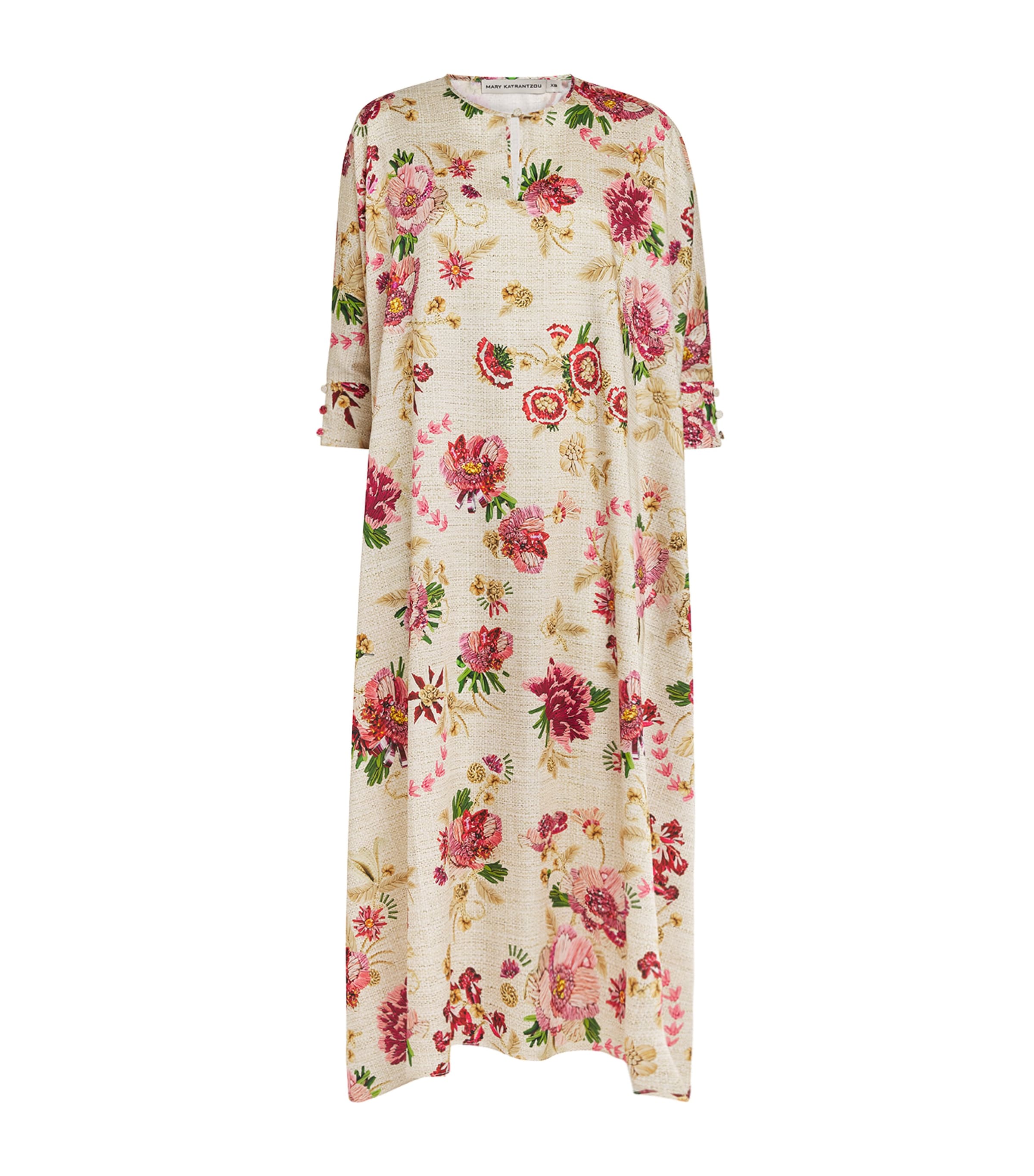 Mary Katrantzou Multi Printed Zante Midi Kaftan