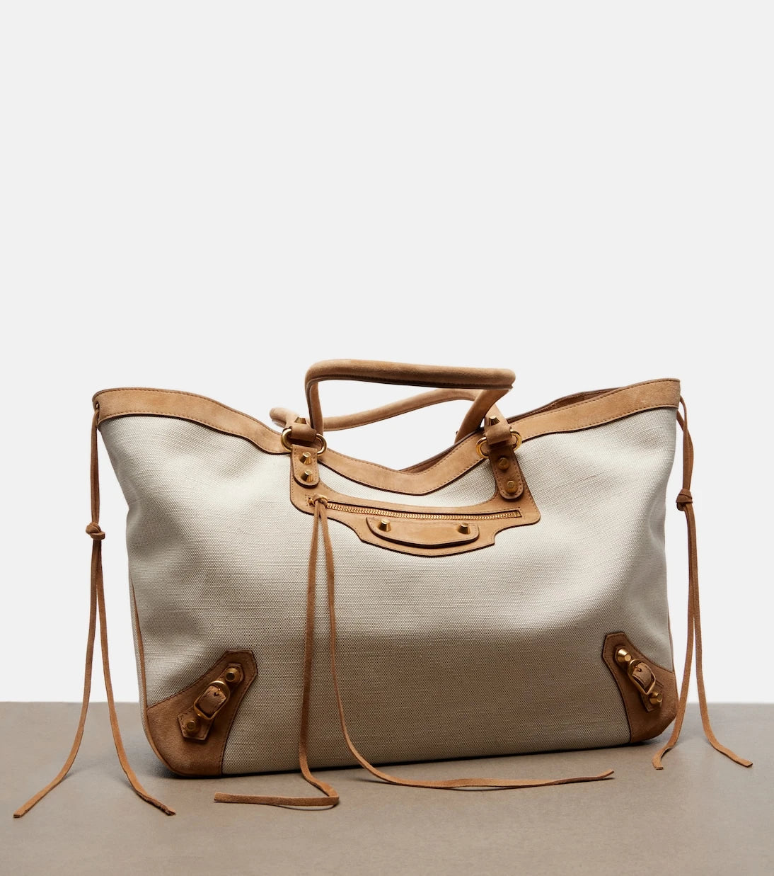Balenciaga - Le City Beach Medium canvas tote bag
