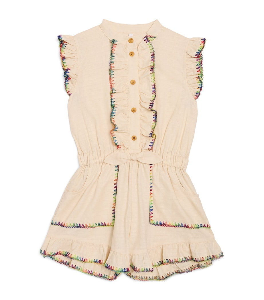 Zimmermann Kids Lucky Frill Playsuit (2-12 Years)
