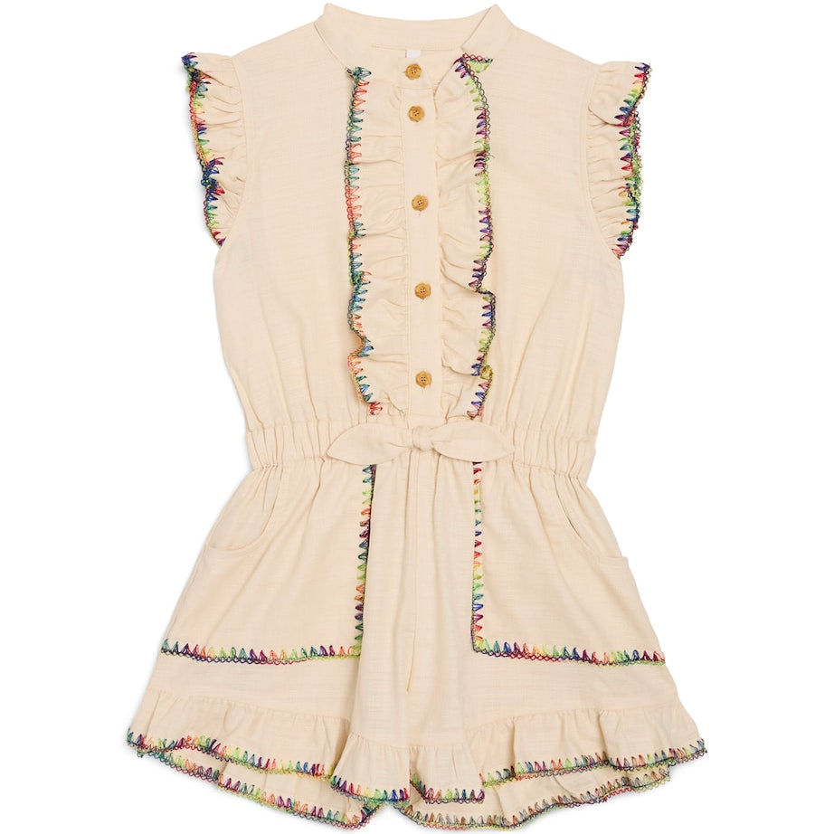 Zimmermann Kids Lucky Frill Playsuit (2-12 Years)