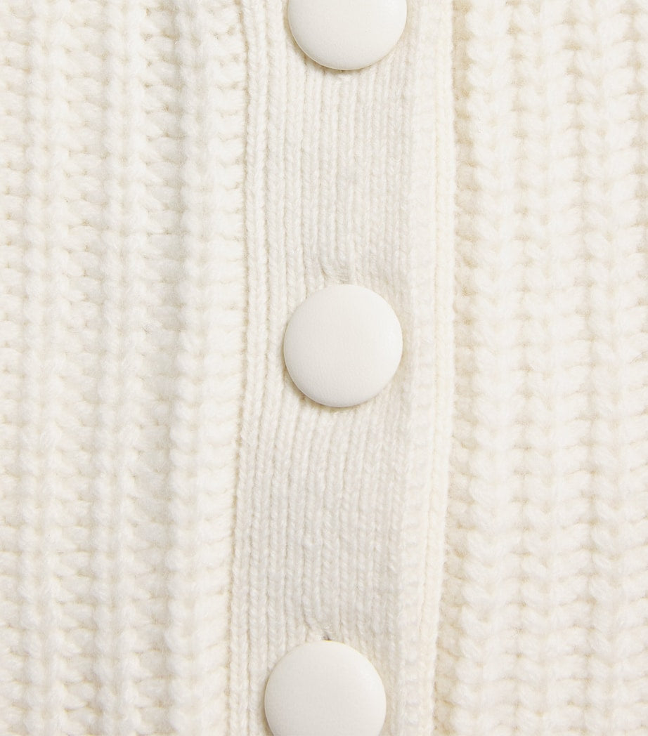 White Wool-Blend Balaclava