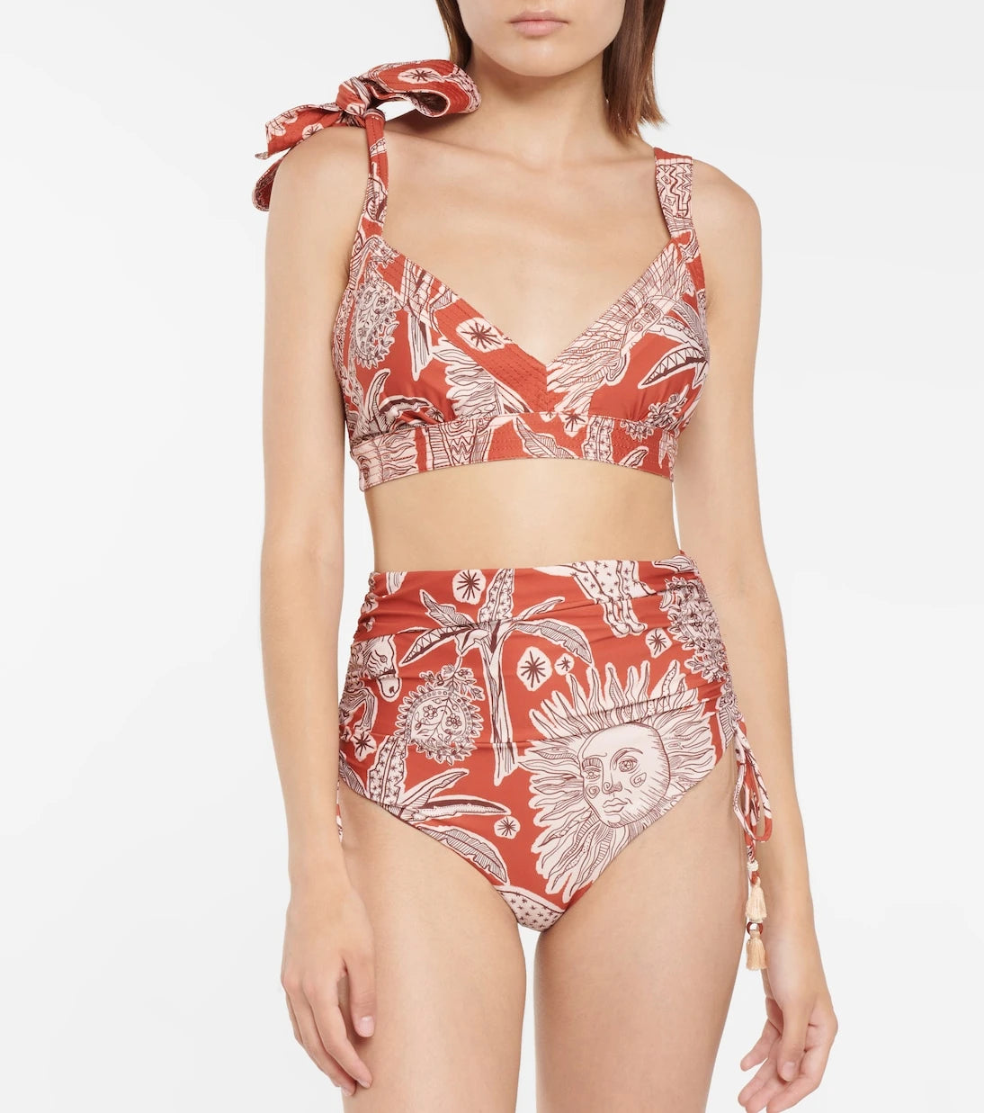 Johanna Ortiz - Macondo printed triangle bikini top