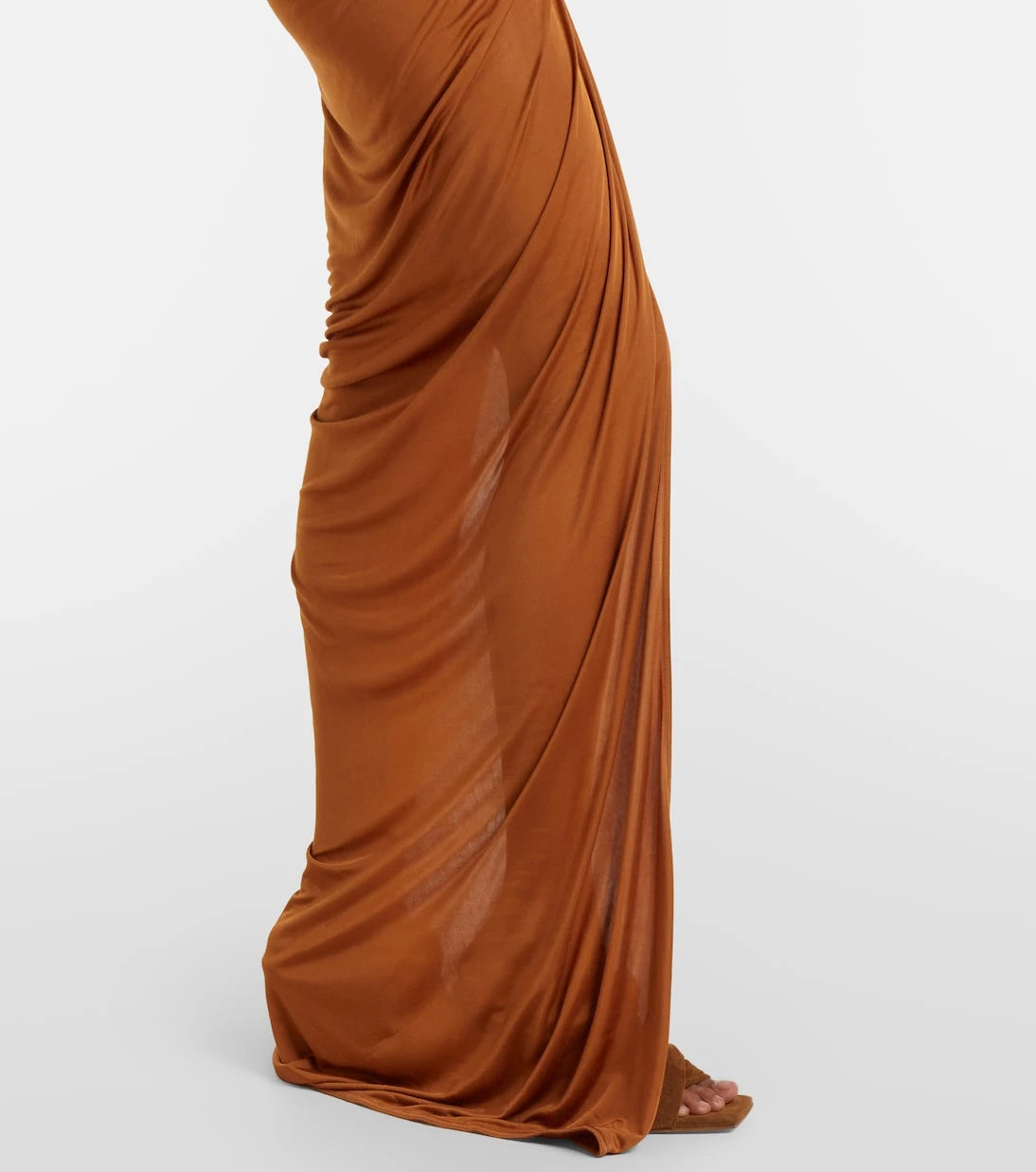 Rick Owens - Lilies Avra ruched one-shoulder gown