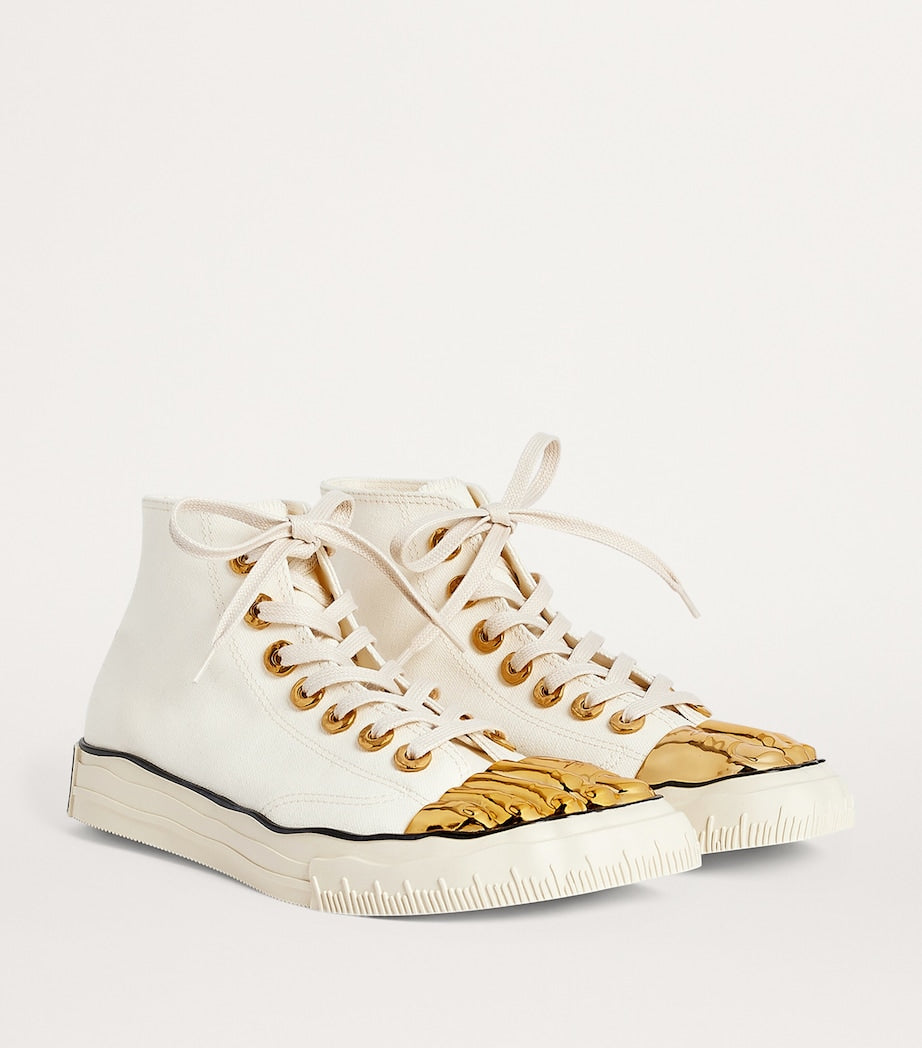 Trompe-l'Oeil High-Top Sneakers
