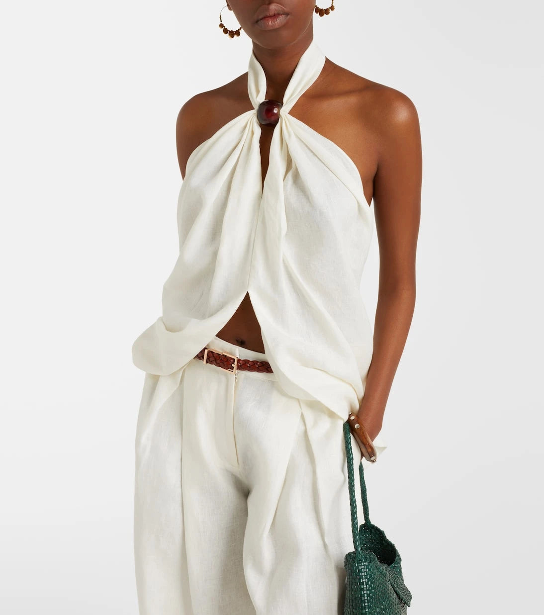 Faithfull - Biba halterneck linen top