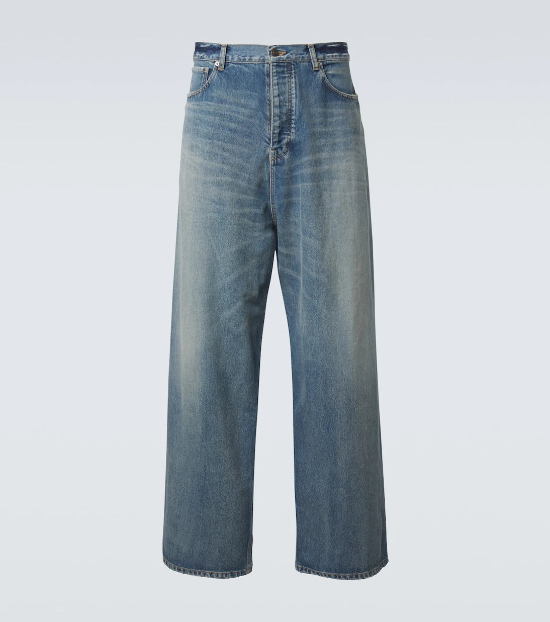Balenciaga - Distressed wide-leg jeans