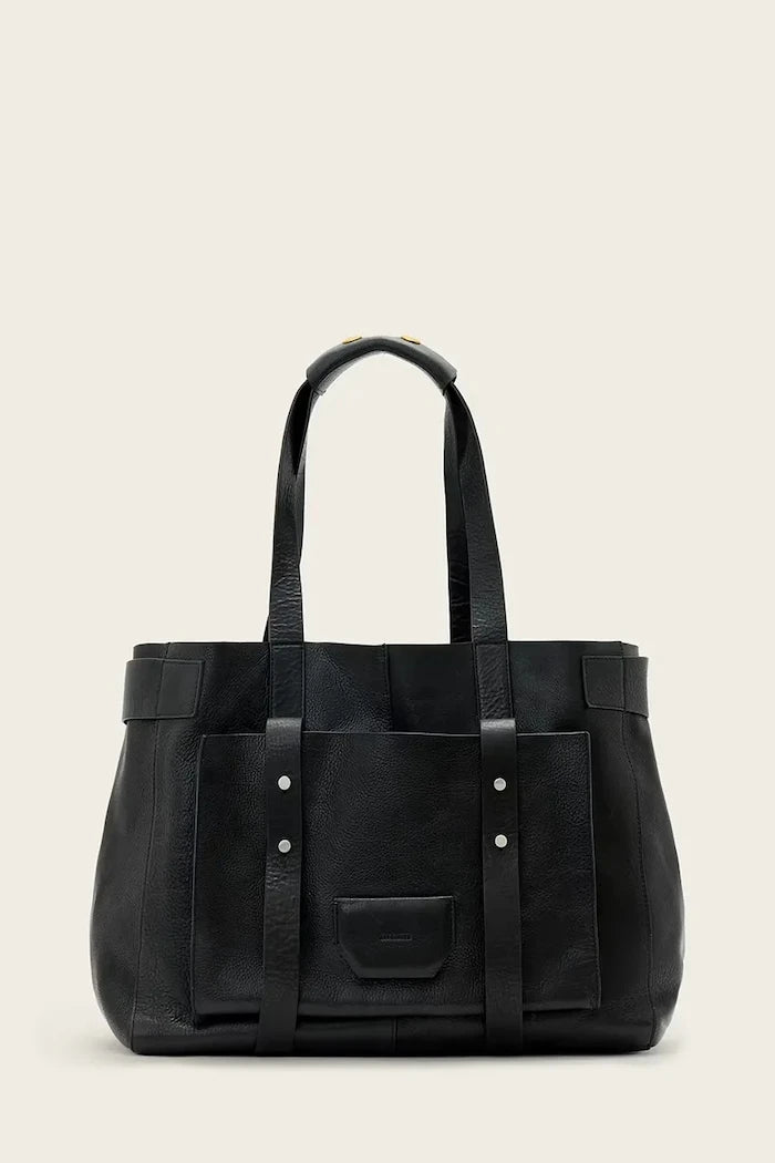 AllSaints чанта tote дамска от кожа URSA