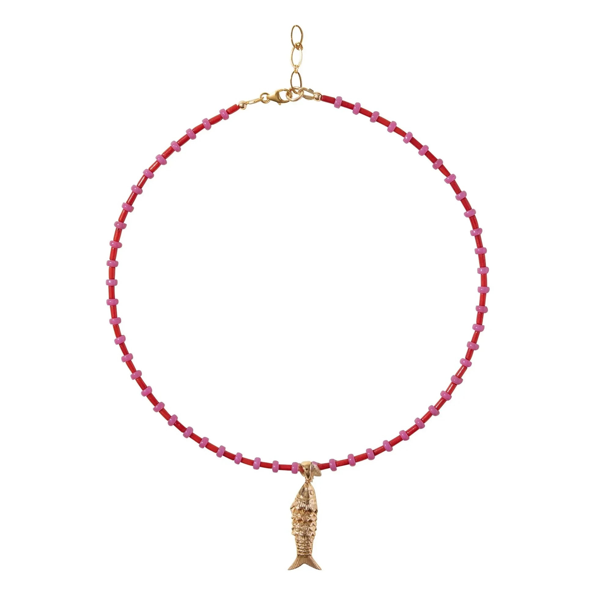 Camille Colette Studio - Collioure Fish Necklace | Red