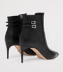 Black Leather Giordana Ankle Boots 70