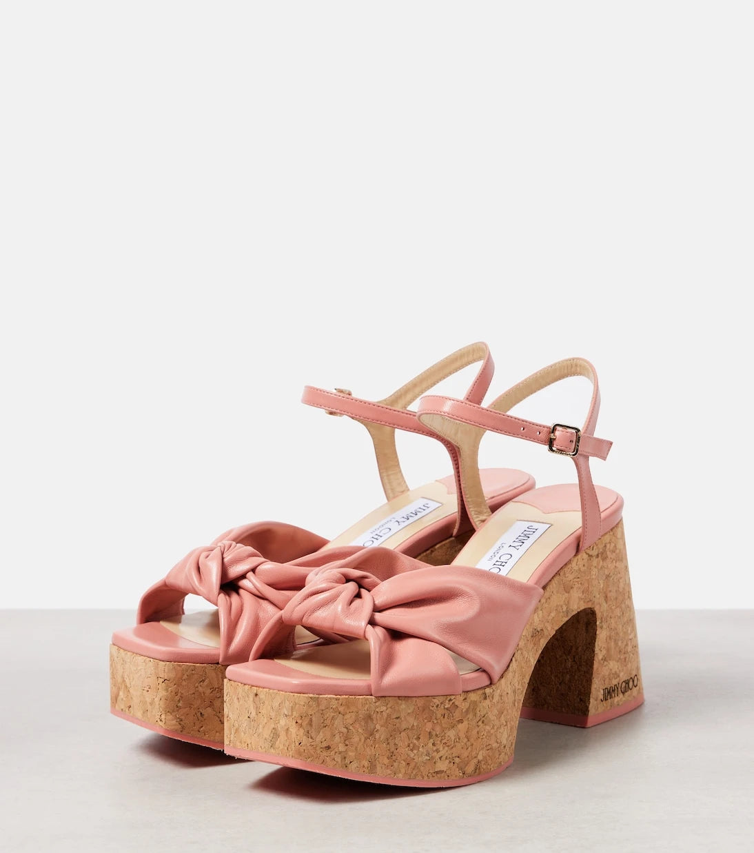 Jimmy Choo - Heloise 95 leather platform sandals