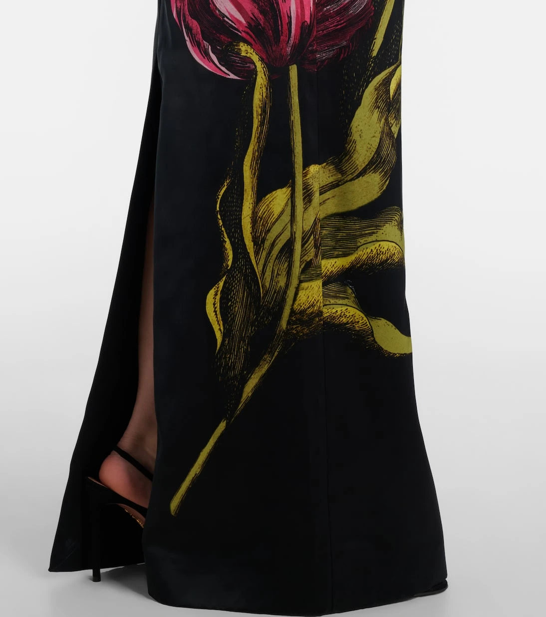 Erdem - Floral duchess satin gown