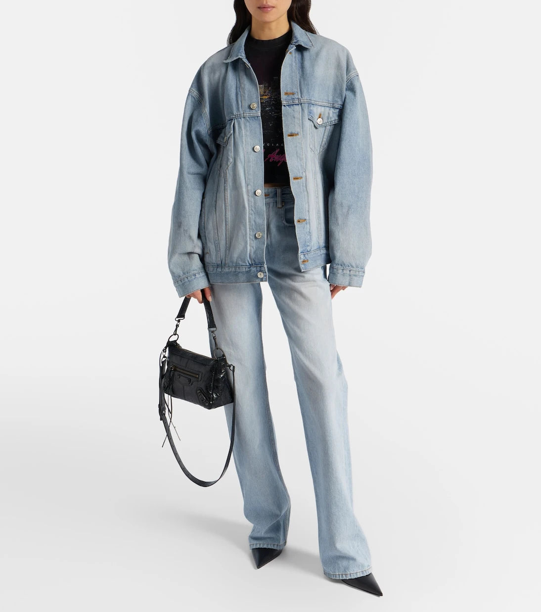 Balenciaga - Le City Moto Mini leather shoulder bag