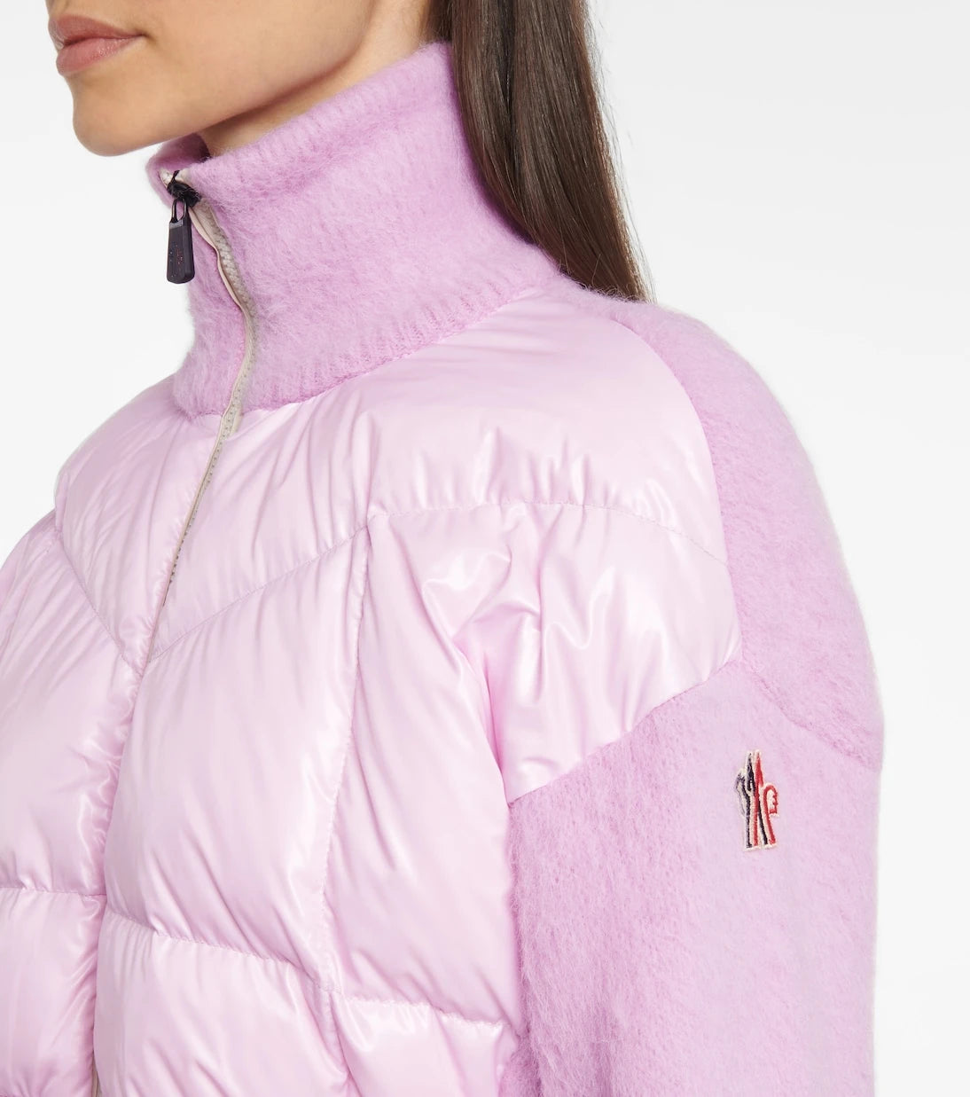 Moncler Grenoble - Tricot alpaca wool-blend down cardigan