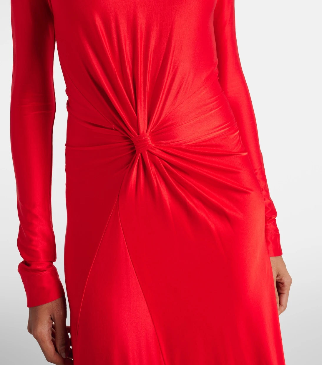 Victoria Beckham - Gathered jersey maxi dress