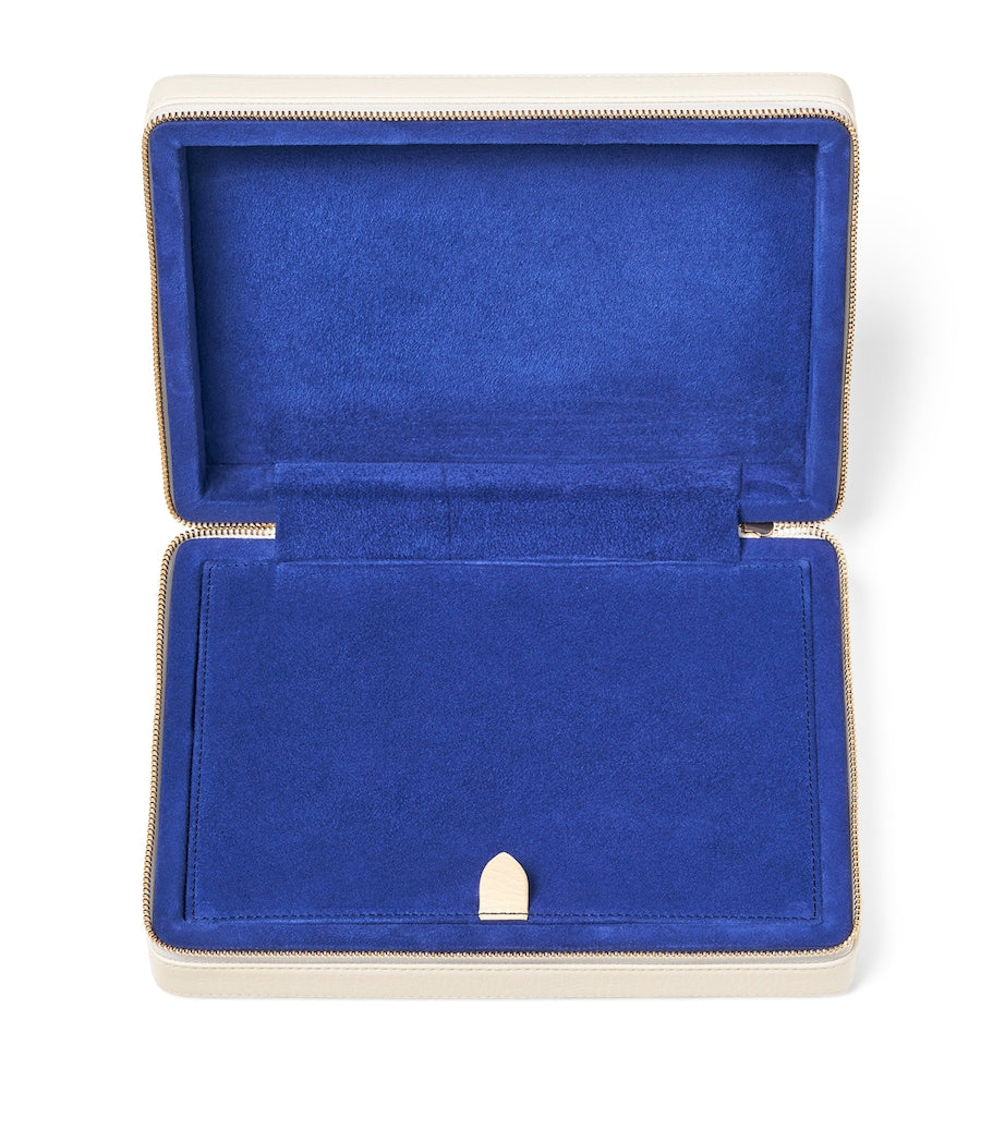 Aspinal Of London Large Leather Travel Jewellery Box