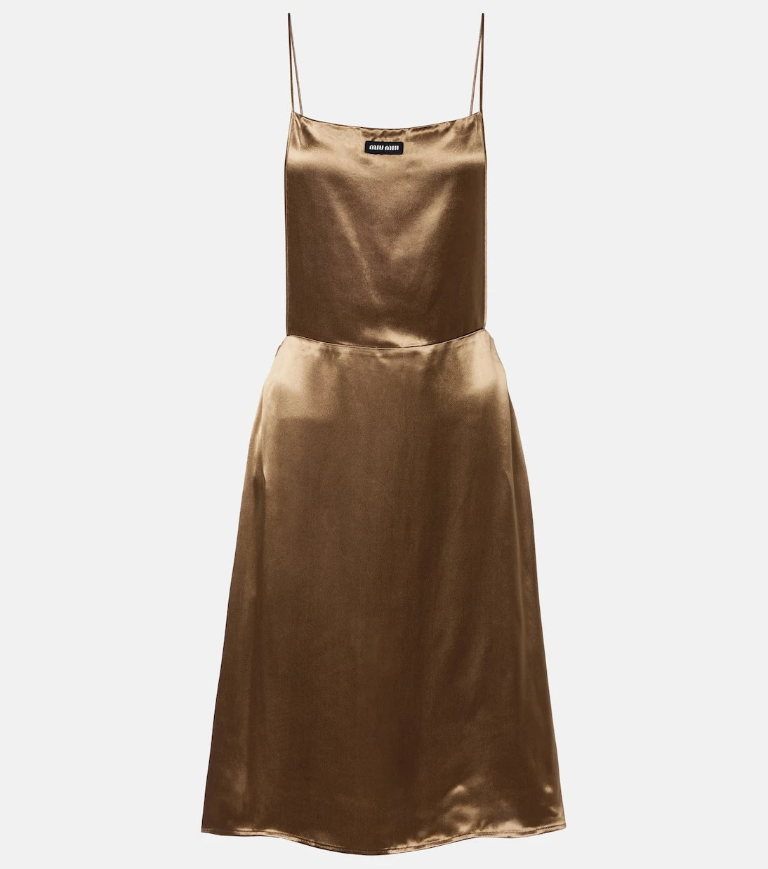 Miu Miu - Open-back satin minidress