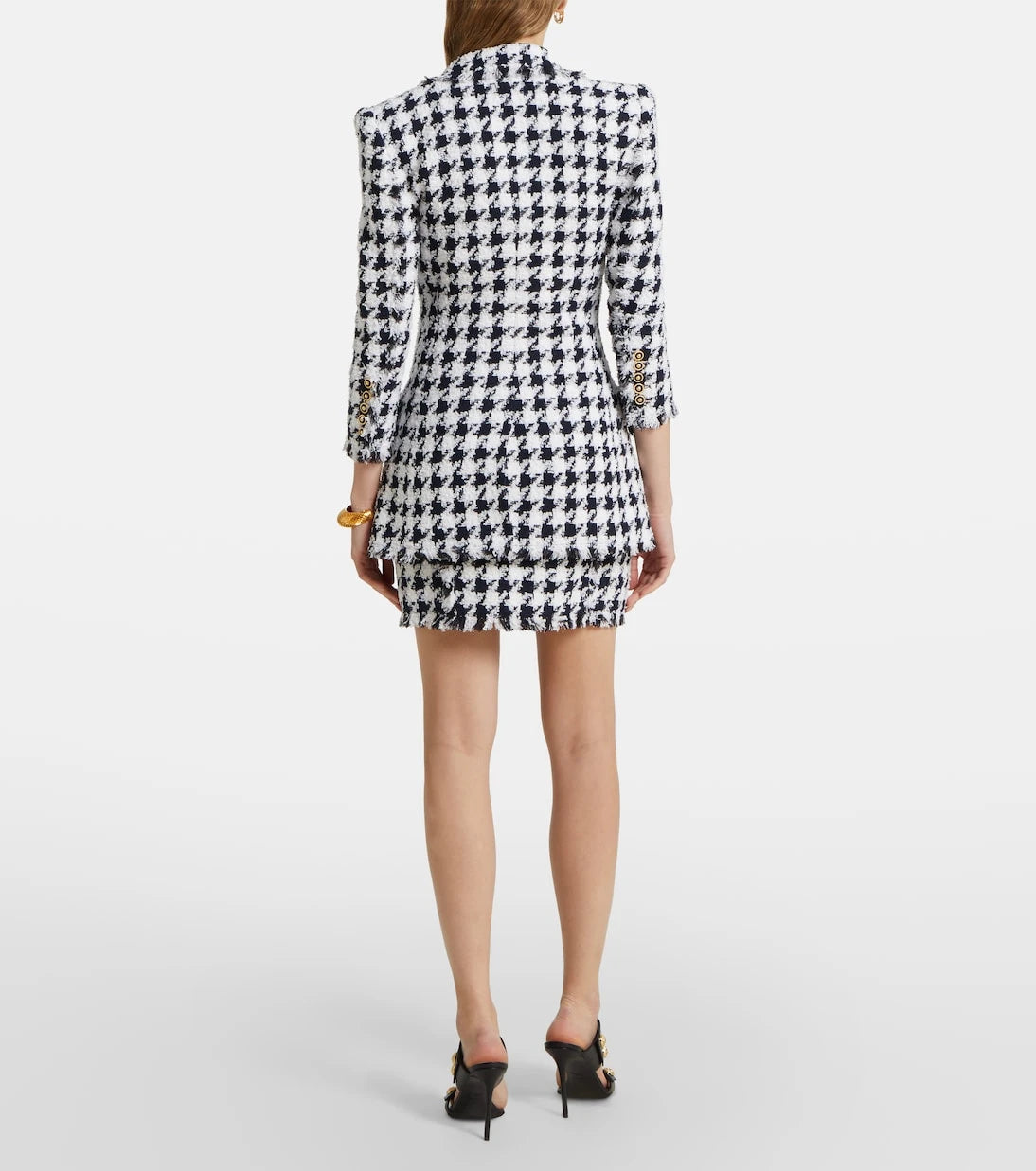 Balmain - Houndstooth tweed blazer