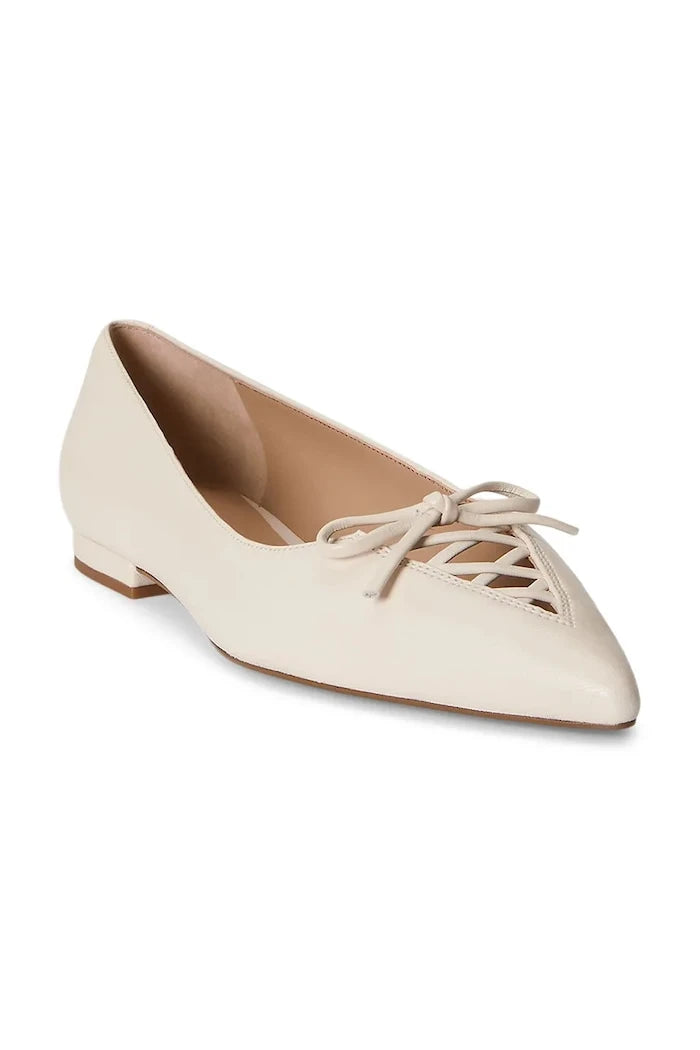 Lauren Ralph Lauren балеринки от кожа Londyn Lace Up