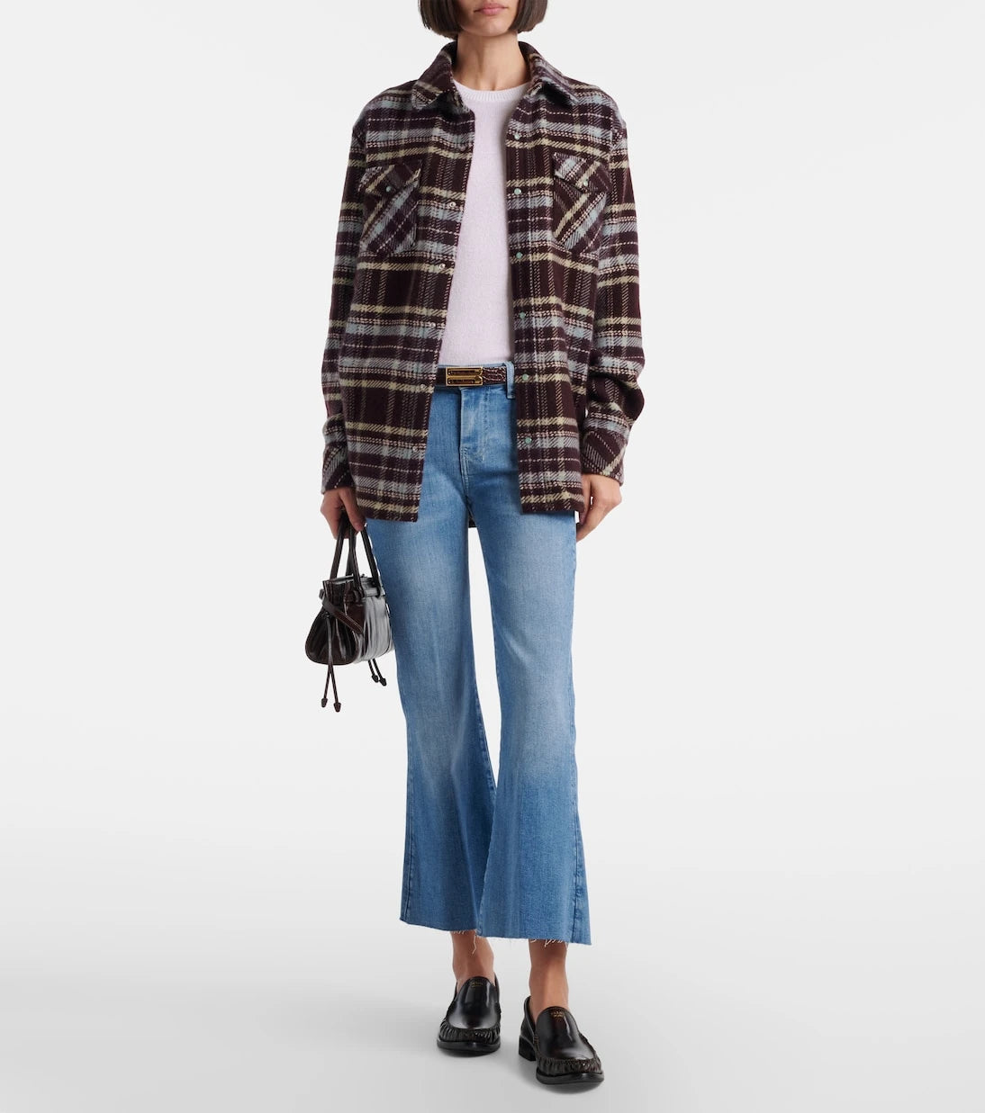 7 For All Mankind - Dojo cropped flared jeans