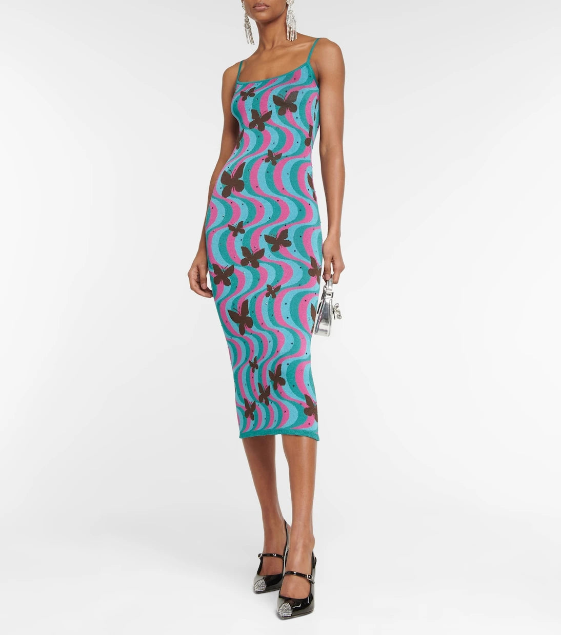 Alessandra Rich - Jacquard midi dress