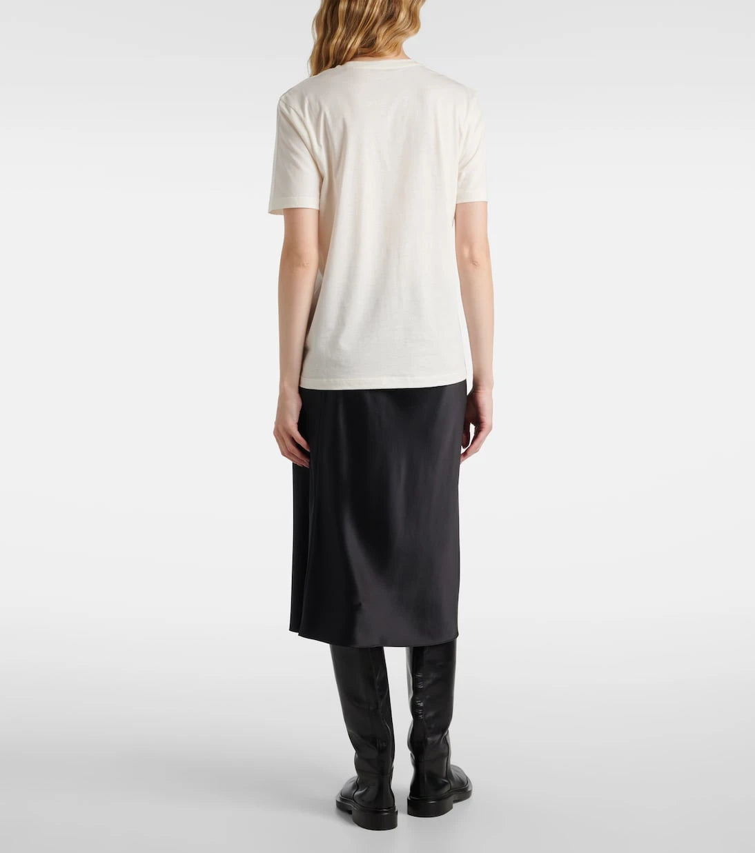 Joseph - Crewneck cotton and silk T-shirt