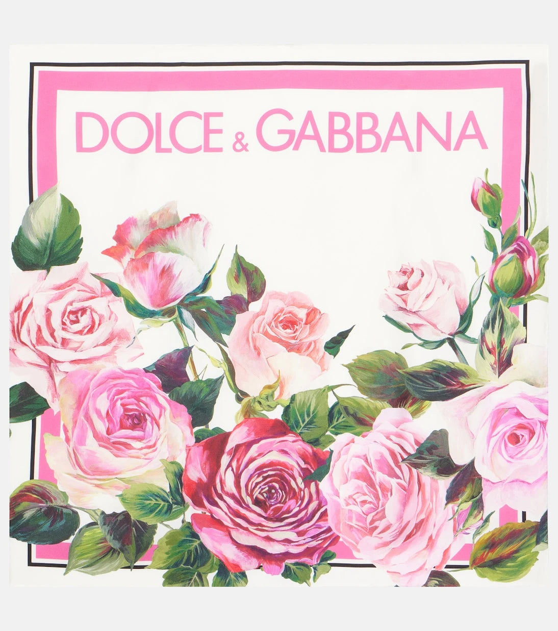 Dolce&Gabbana - Floral silk scarf