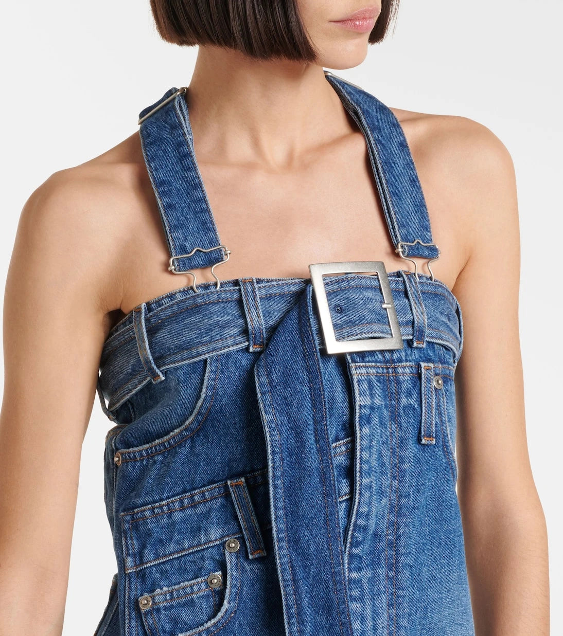Jean Paul Gaultier - Denim maxi dress