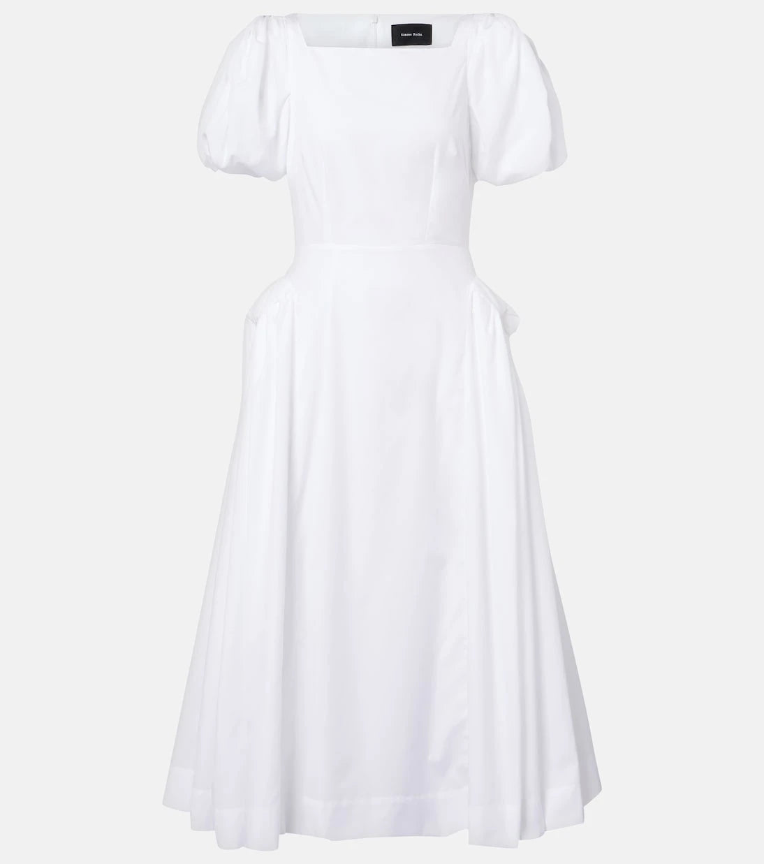 Simone Rocha - Puff-sleeve cotton poplin midi dress