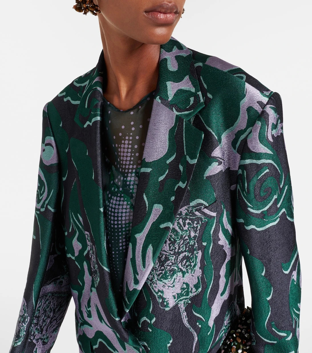Dries Van Noten - Desenli blazer