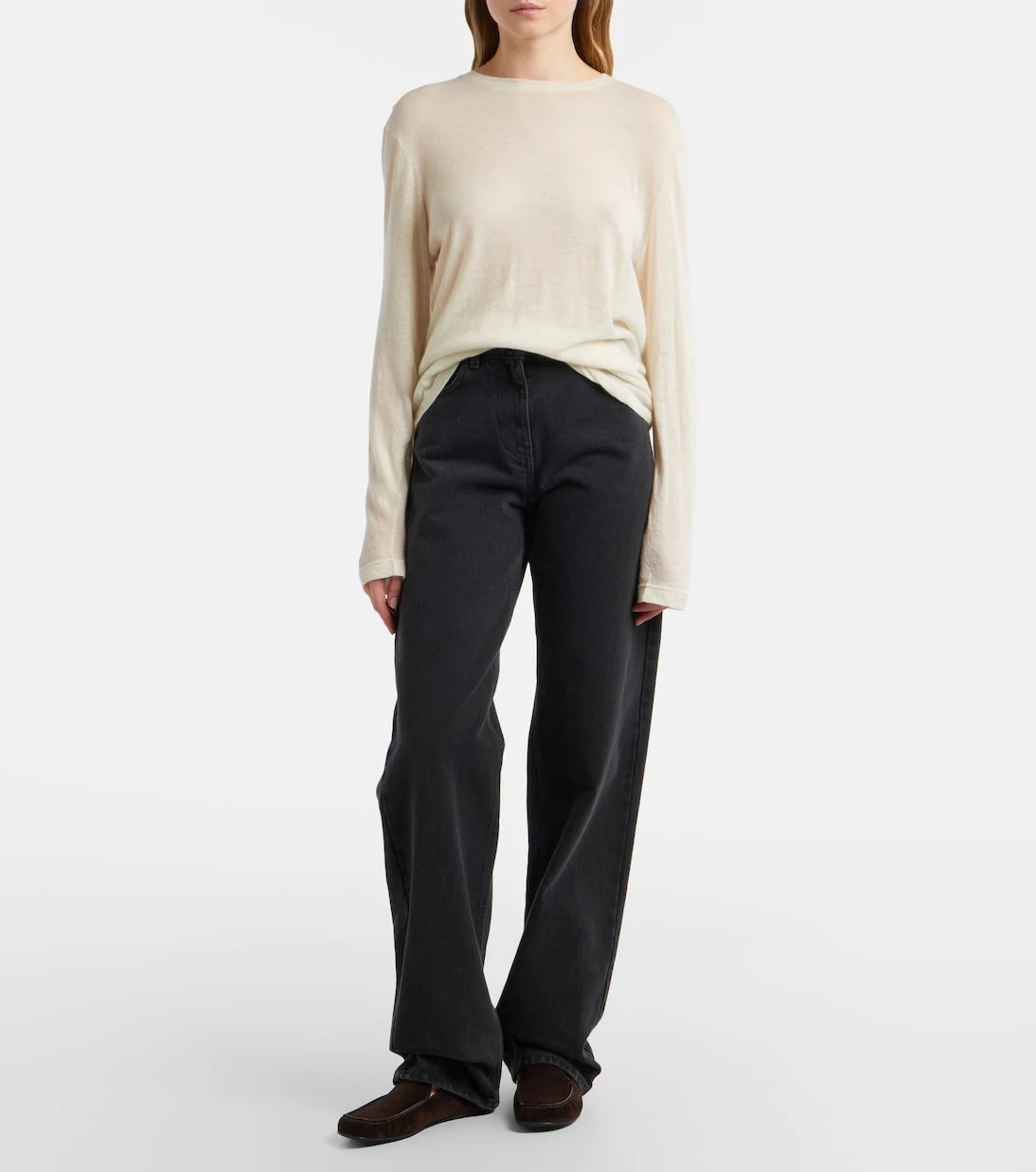 The Row - Leo suede loafers