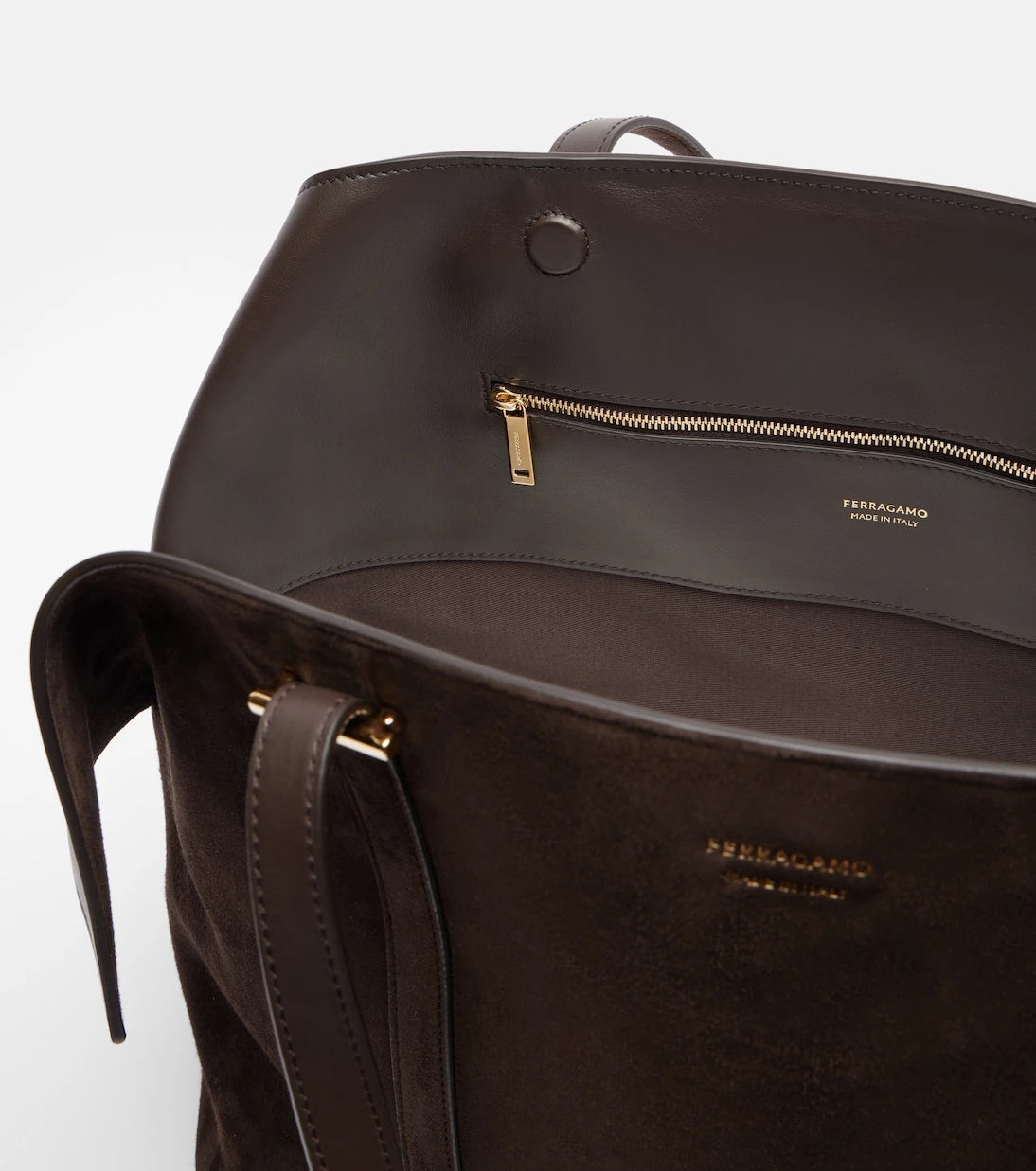 Ferragamo - Scarf Large suede tote bag
