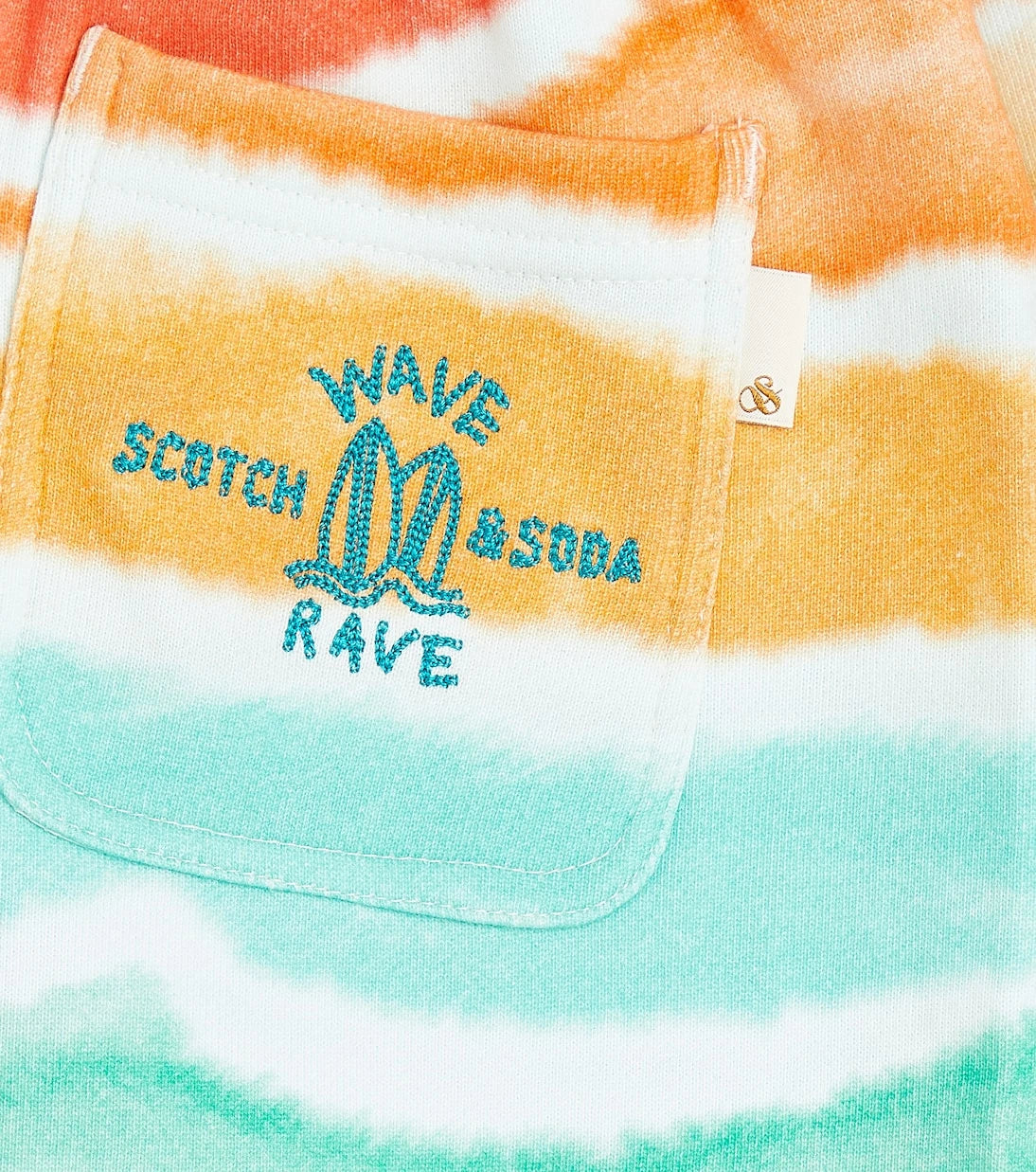 Scotch & Soda Kids - Striped cotton jersey shorts