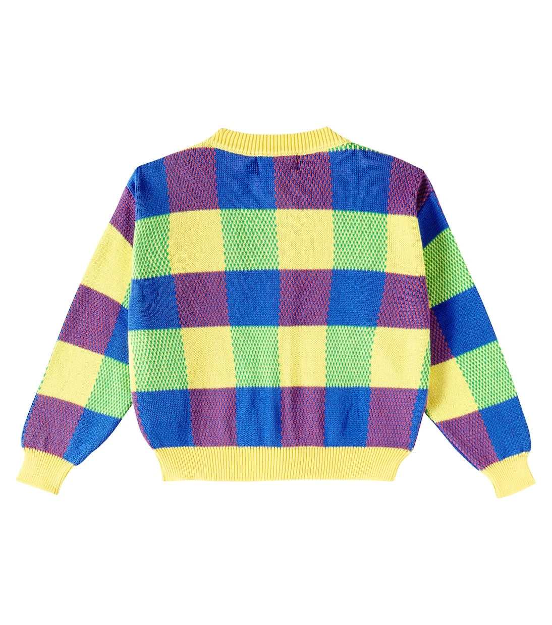 Bobo Choses - Vichy cotton jacquard cardigan