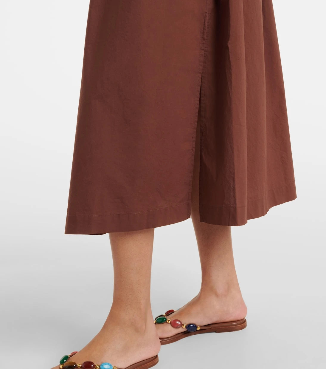 Heidi Klein - Grasse shirred cotton poplin midi dress