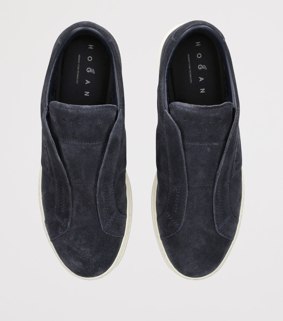 Suede H668 Slip-On Sneakers NAVY
