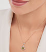 Rose Gold, Diamond and Green Tourmaline Divas' Dream Necklace